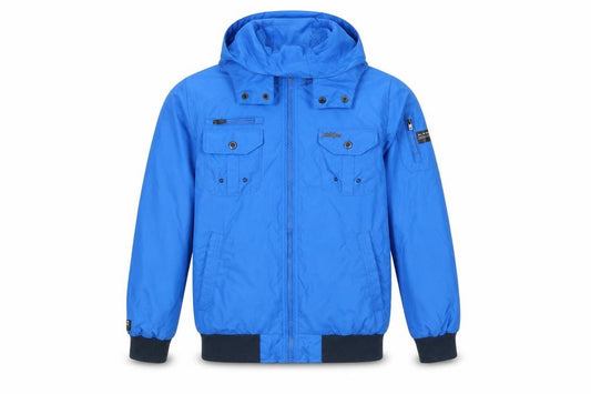 Jack & Jones Men’s Blue M Hooded Full Zip Utility Jacket