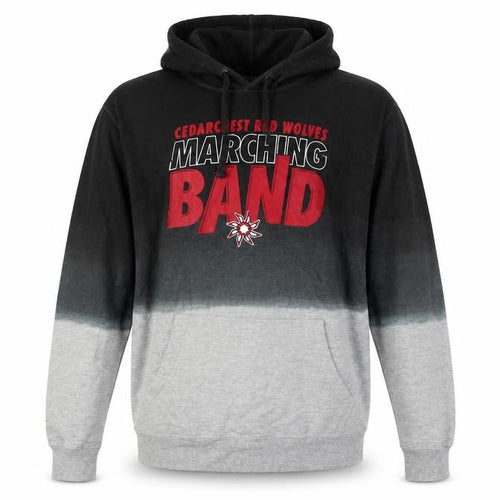 Fan Cloth Men Black Grey L Pullover Hoodie Cedar Crest Marching Band