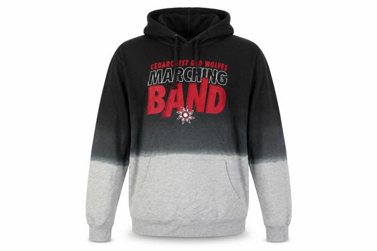 Fan Cloth Men Black Grey L Pullover Hoodie Cedar Crest Marching Band