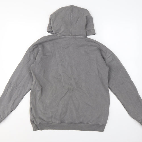 Abercrombie Kids Boys Grey Pullover Hoodie 15-16 Years Fleece Pocket