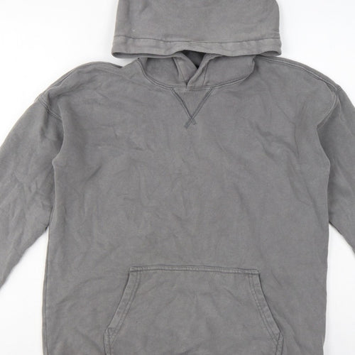 Abercrombie Kids Boys Grey Pullover Hoodie 15-16 Years Fleece Pocket