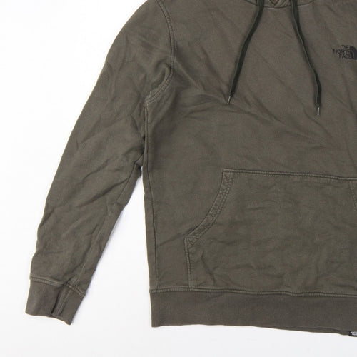 The North Face Men’s Brown M Pullover Hoodie Logo Fleece