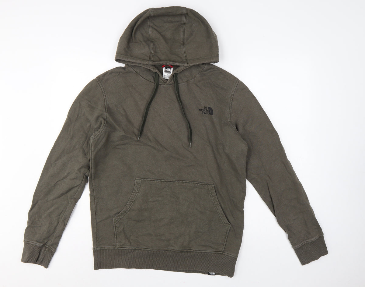 The North Face Men’s Brown M Pullover Hoodie Logo Fleece