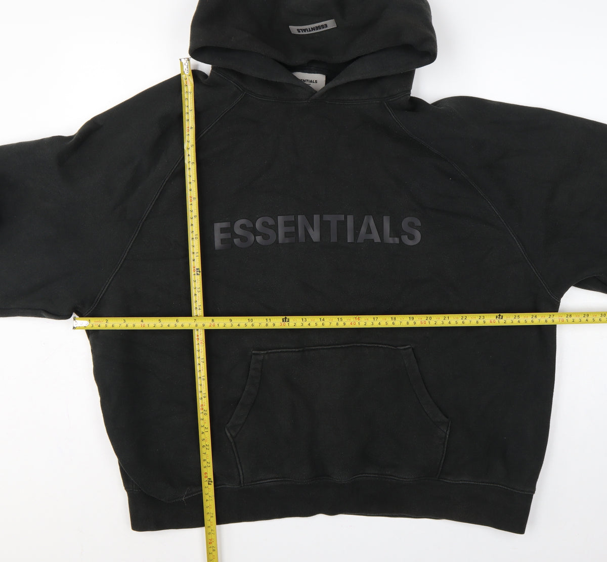 Essentials Fear of God Men’s Black XL Pullover Logo Hoodie