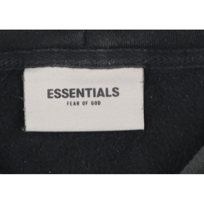 Essentials Fear of God Men’s Black XL Pullover Logo Hoodie