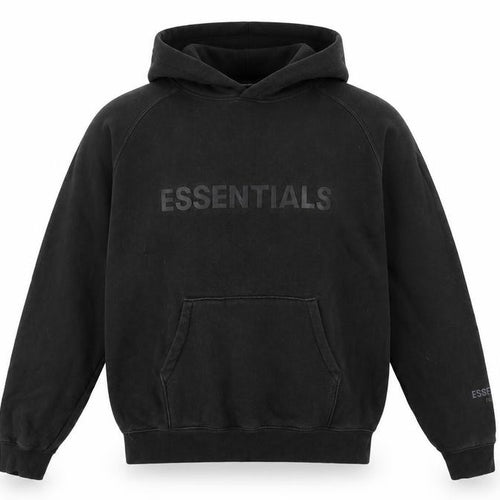 Essentials Fear of God Men’s Black XL Pullover Logo Hoodie