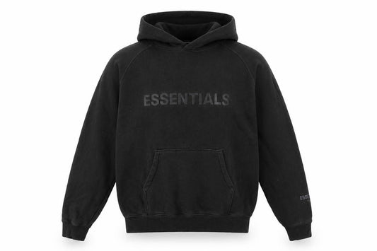 Essentials Fear of God Men’s Black XL Pullover Logo Hoodie