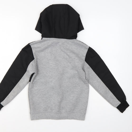 Primark Boys 8-9 Years Grey Black PlayStation Full Zip Hoodie