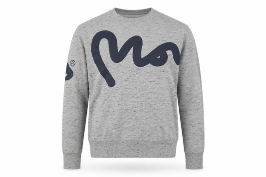 Money Men's Grey M Graphic Logo Crew Neck Pullover Sweatshirt