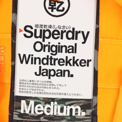 Superdry Men Grey M Windtrekker Hooded Softshell Windbreaker Jacket