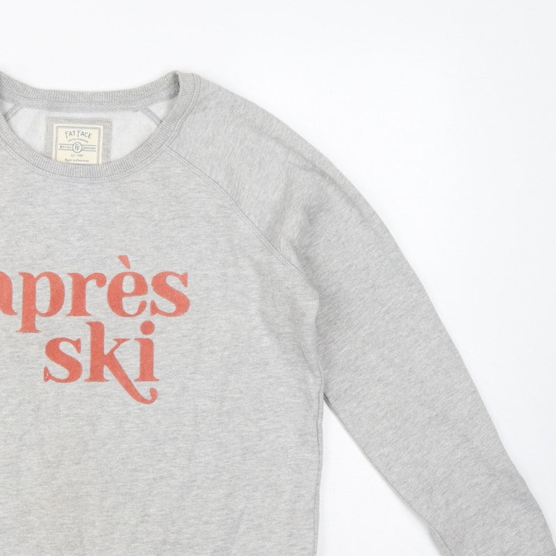 Additional view of Fat Face Women’s Grey S Aprés Ski Graphic Pullover Sweatshirt