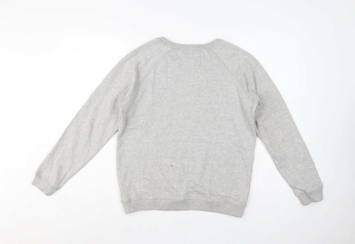 Brand and care label for Fat Face Women’s Grey S Aprés Ski Graphic Pullover Sweatshirt