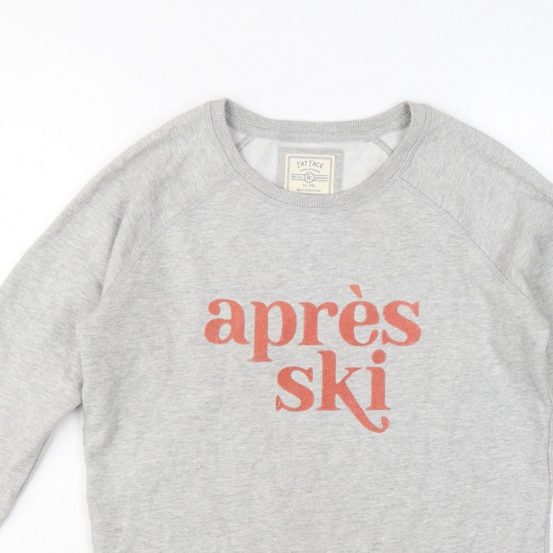 Additional view of Fat Face Women’s Grey S Aprés Ski Graphic Pullover Sweatshirt