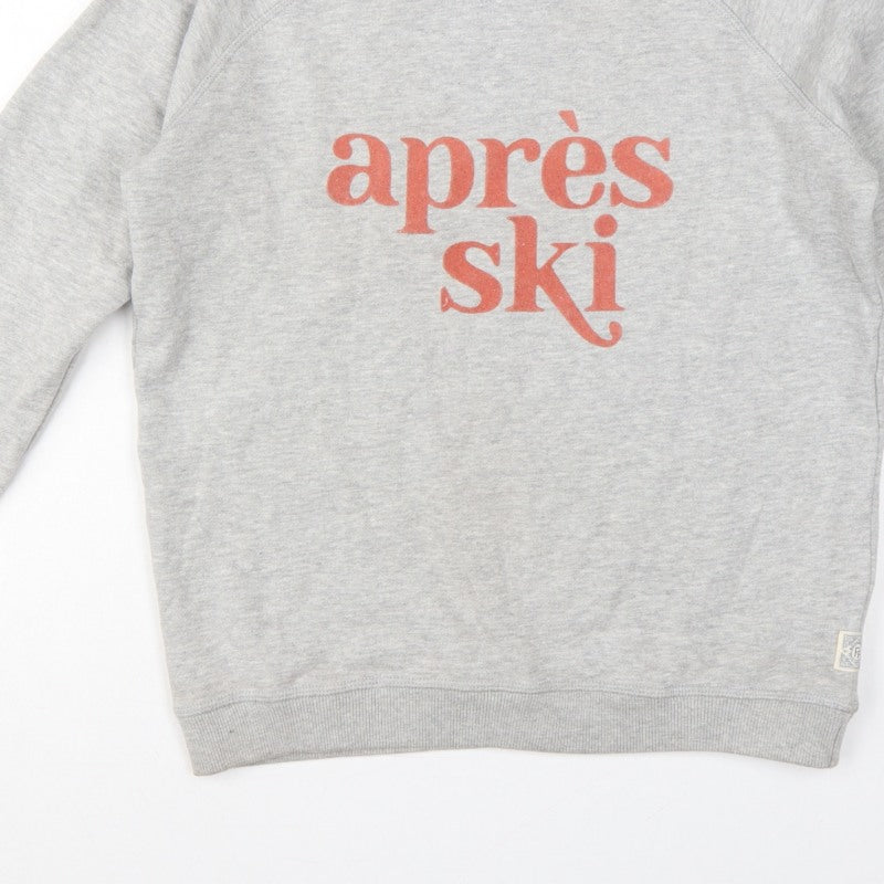 Additional view of Fat Face Women’s Grey S Aprés Ski Graphic Pullover Sweatshirt