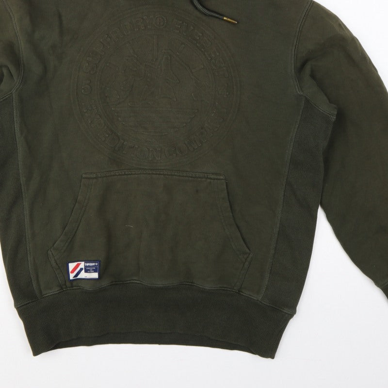 Additional view of Superdry Men’s Green M Pullover Hoodie Army Logo Graphic Fleece