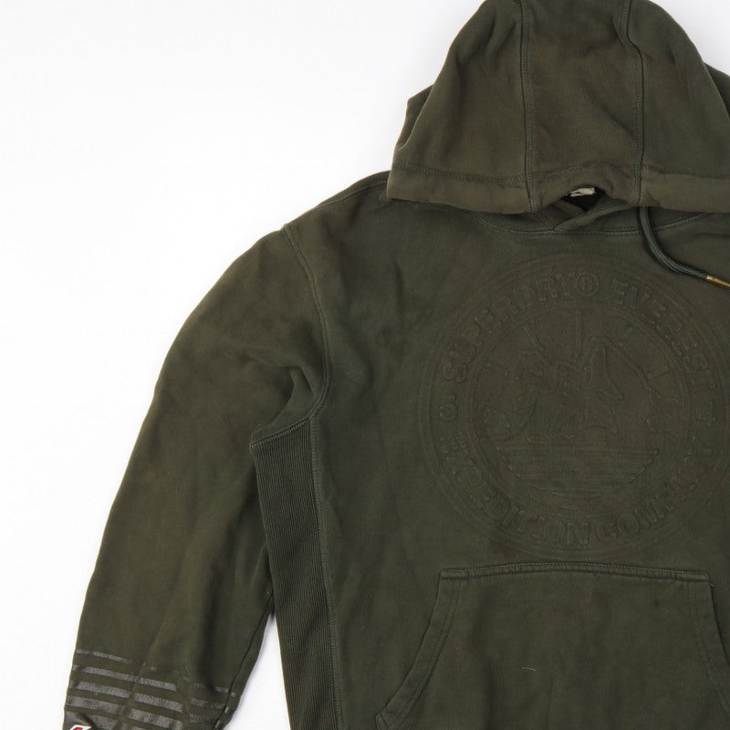 Additional view of Superdry Men’s Green M Pullover Hoodie Army Logo Graphic Fleece