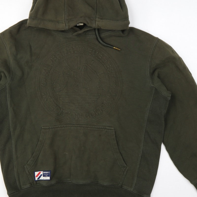 Additional view of Superdry Men’s Green M Pullover Hoodie Army Logo Graphic Fleece