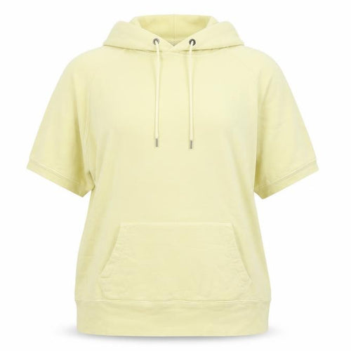 Gap Women's Yellow XL Short Sleeve Pullover Hoodie Kangaroo Pocket