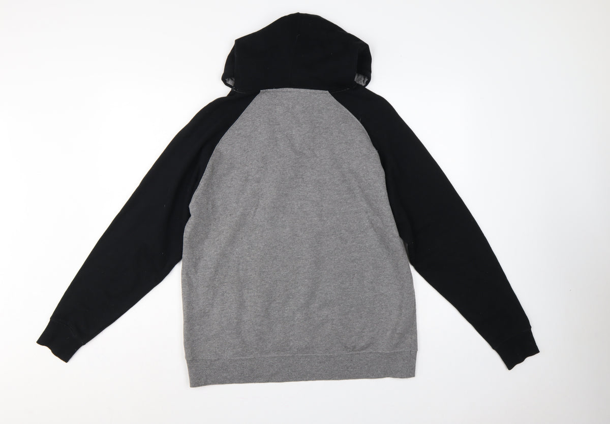 Maverick Logan Paul Men's Grey Black S Eagle Graphic Pullover Hoodie