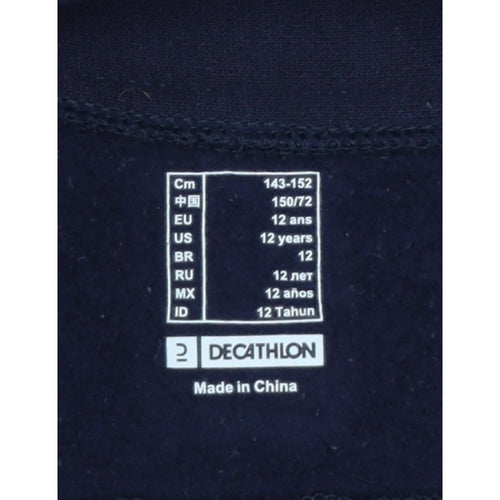 Decathlon Girls Blue Pink 12 Years Quilted Full Zip Riding Jacket