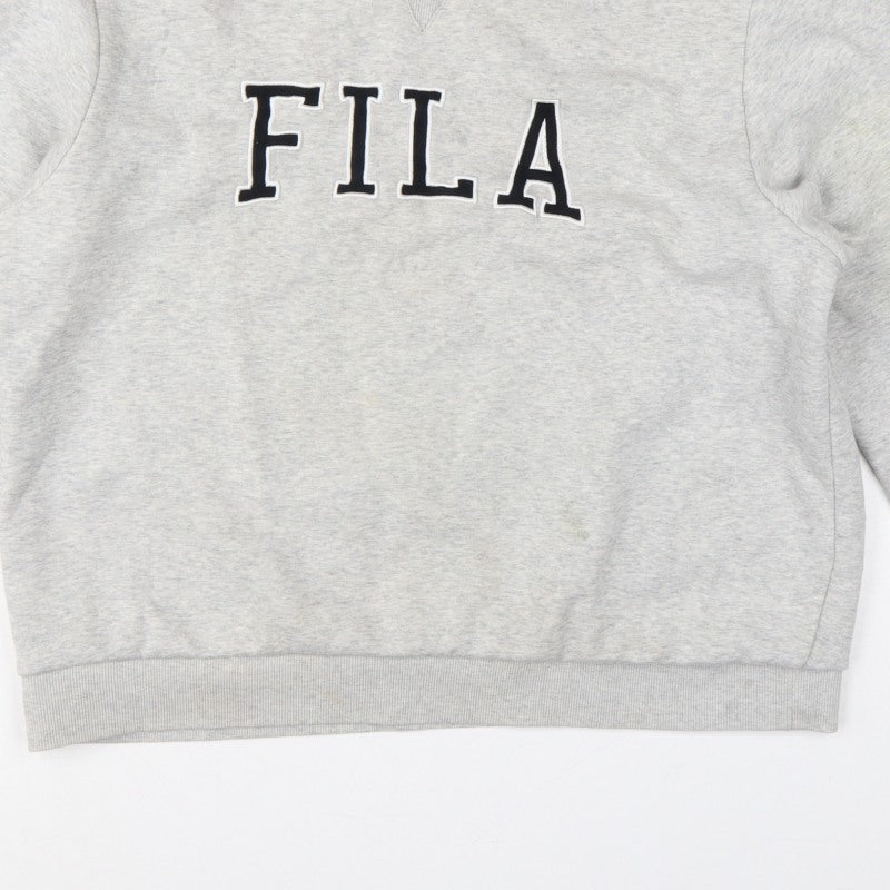 Additional view of Fila Women Grey XL/16 Logo Pullover Crew Neck Sweatshirt