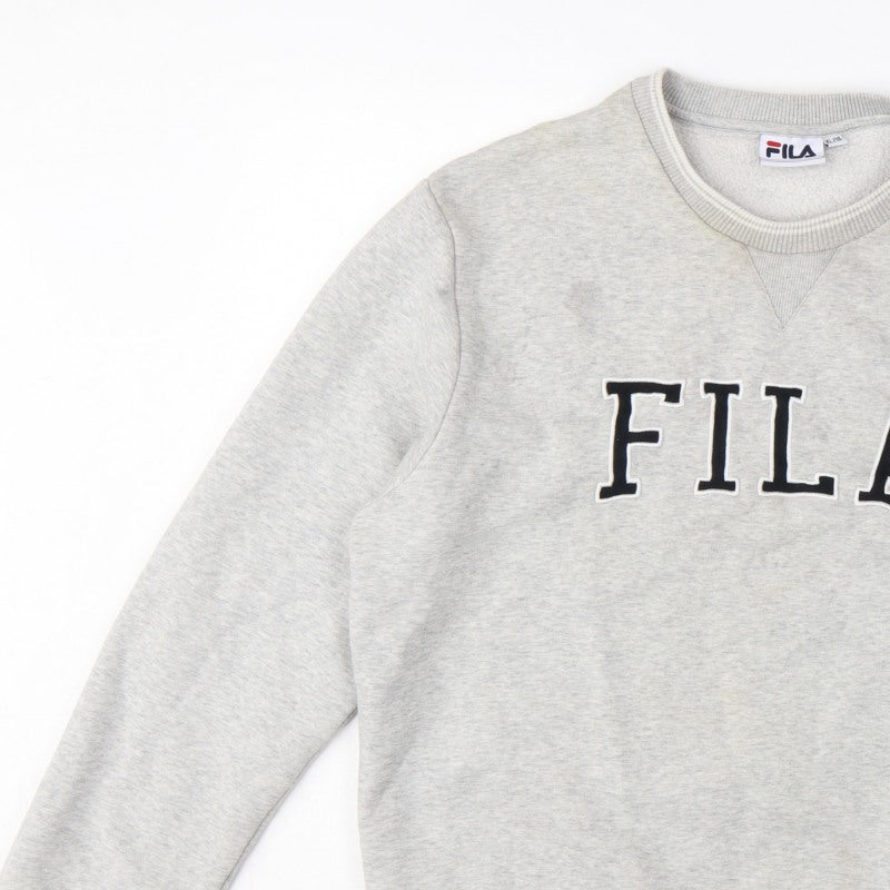 Additional view of Fila Women Grey XL/16 Logo Pullover Crew Neck Sweatshirt