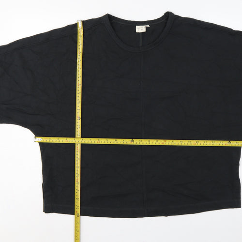 Beyond Nine Women’s Black M Oversized Dolman Sleeve Sweatshirt