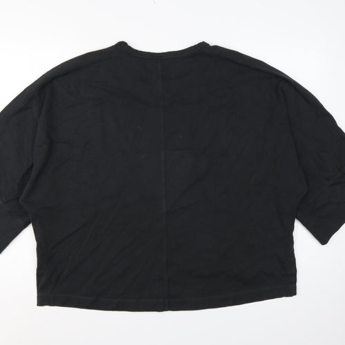 Beyond Nine Women’s Black M Oversized Dolman Sleeve Sweatshirt