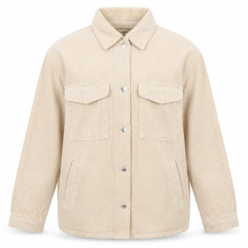 H&M Men’s Beige Corduroy Button Jacket Size S Collared Utility