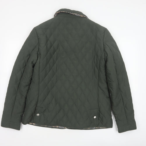 David Barry Women’s Green UK 14 Quilted Padded Jacket