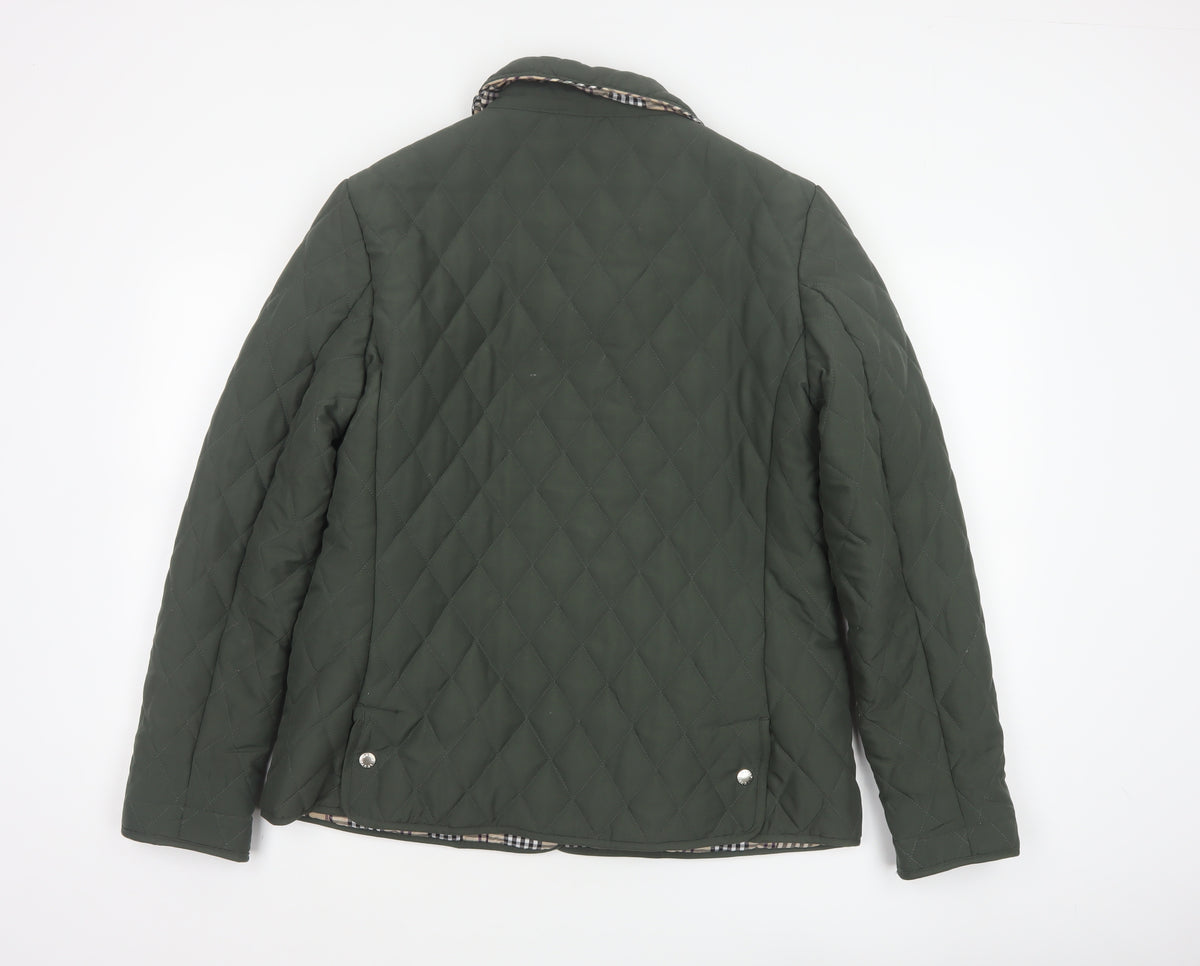 David Barry Women’s Green UK 14 Quilted Padded Jacket