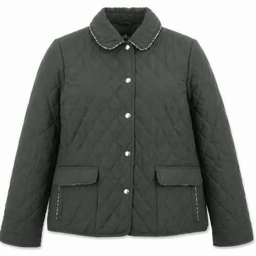 David Barry Women’s Green UK 14 Quilted Padded Jacket
