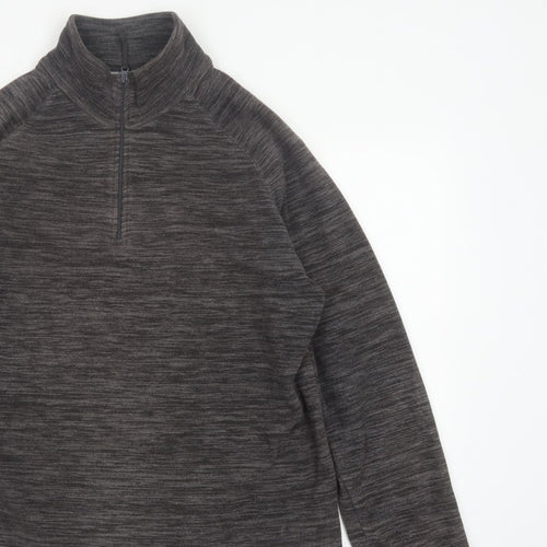 Mountain Warehouse Men’s Grey M 1/2 Zip Fleece Sweatshirt