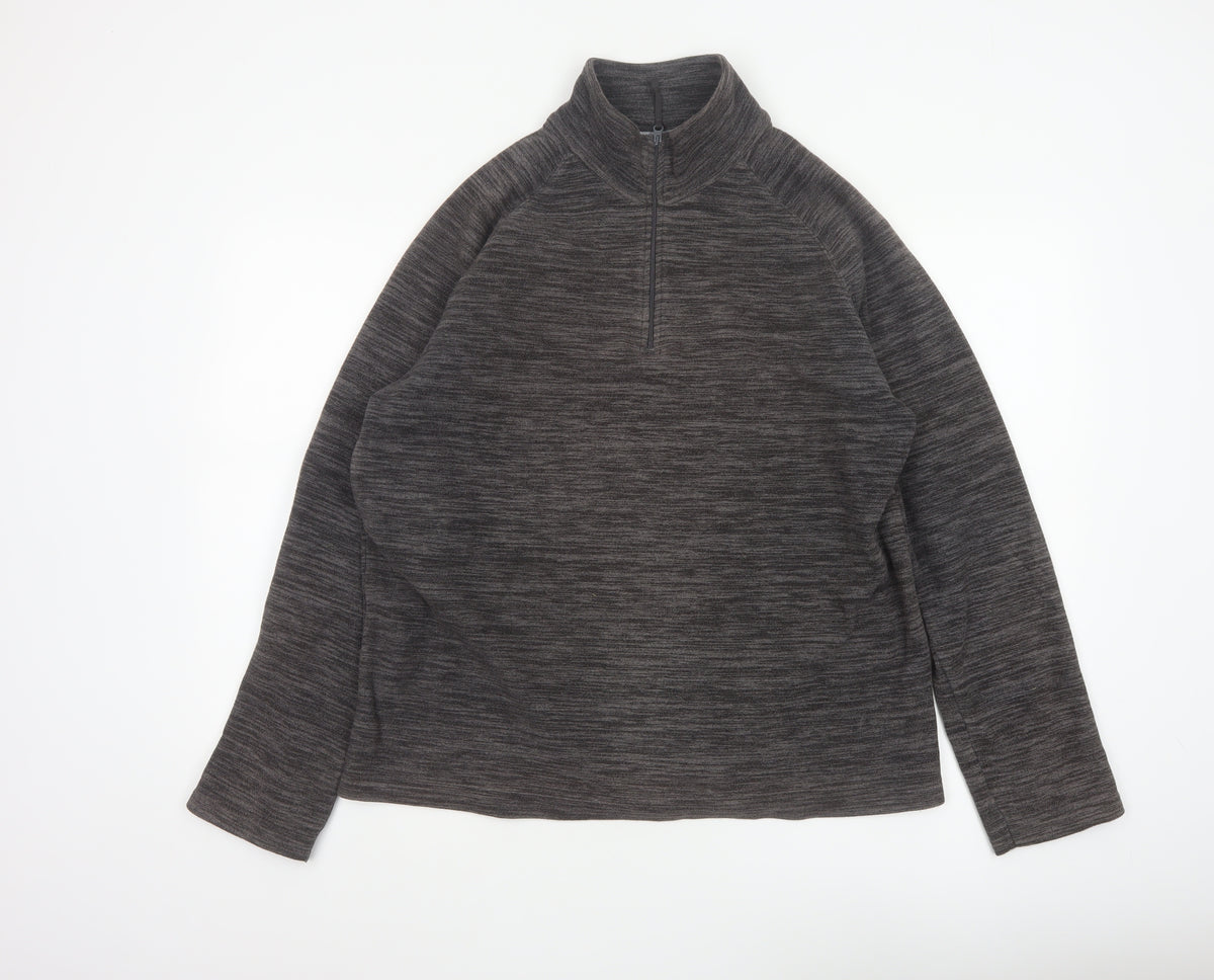 Mountain Warehouse Men’s Grey M 1/2 Zip Fleece Sweatshirt