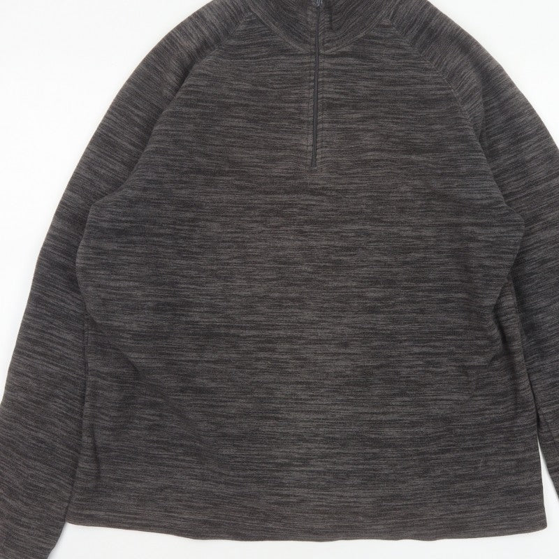 Mountain Warehouse Men’s Grey M 1/2 Zip Fleece Sweatshirt