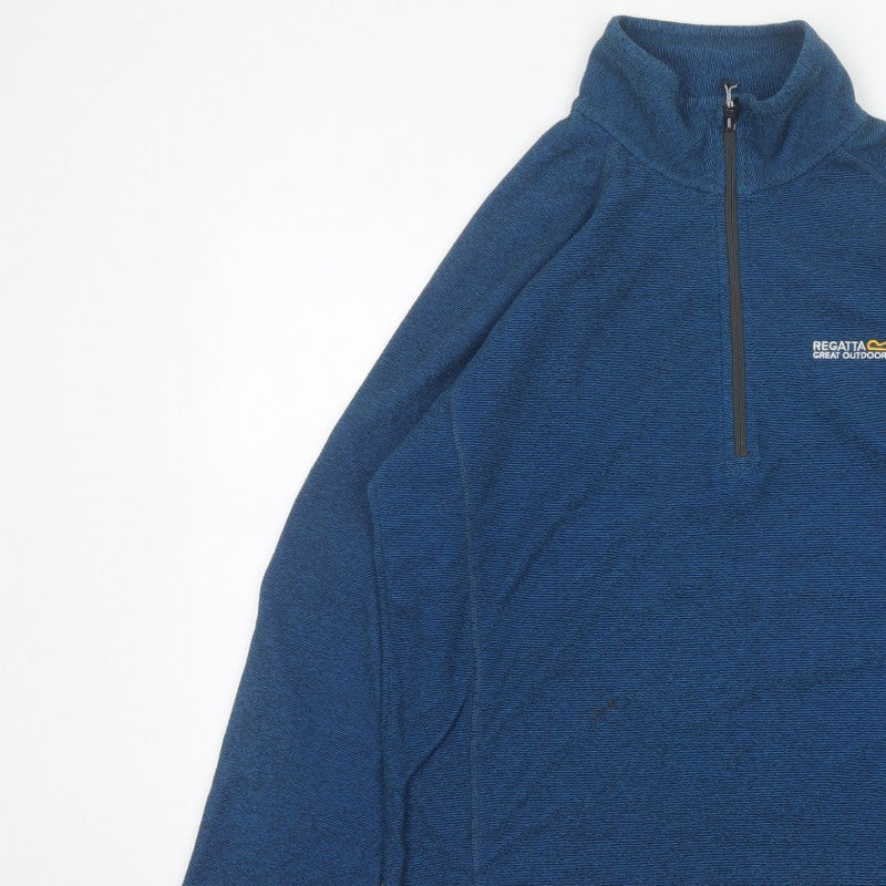 Regatta Men’s Blue L 1/2 Zip Pullover Fleece Sweatshirt