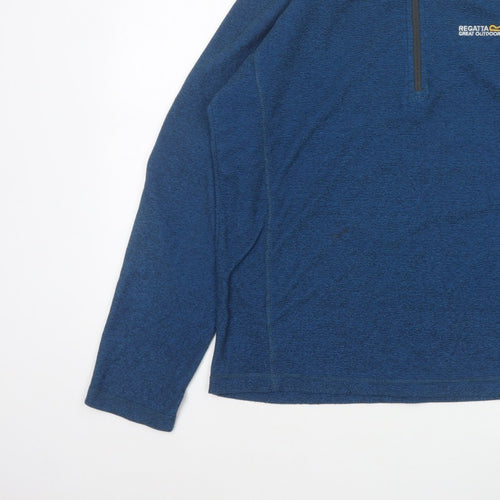 Regatta Men’s Blue L 1/2 Zip Pullover Fleece Sweatshirt