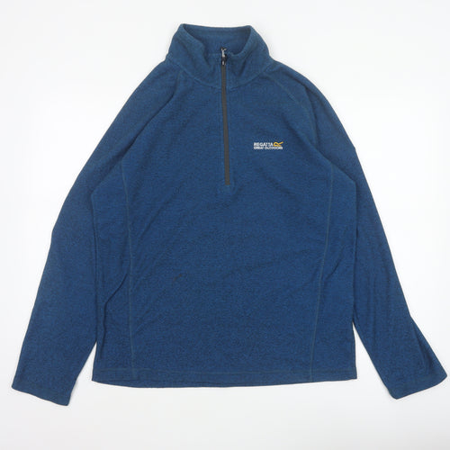 Regatta Men’s Blue L 1/2 Zip Pullover Fleece Sweatshirt