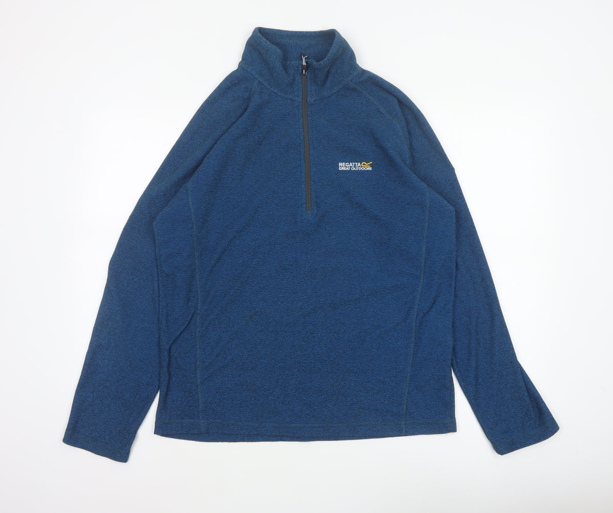 Regatta Men’s Blue L 1/2 Zip Pullover Fleece Sweatshirt