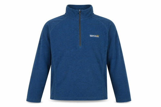 Front view of Regatta Men’s Blue L 1/2 Zip Pullover Fleece Sweatshirt