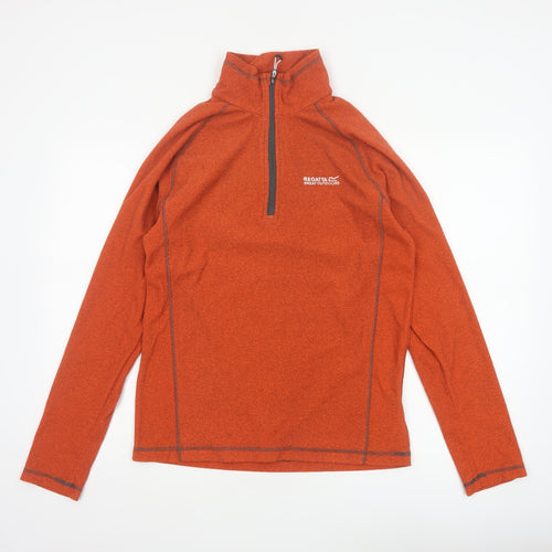 Regatta Men's Orange S Half Zip Fleece Sweatshirt Outdoor Hiking