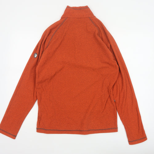 Regatta Men's Orange S Half Zip Fleece Sweatshirt Outdoor Hiking