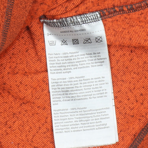Regatta Men's Orange S Half Zip Fleece Sweatshirt Outdoor Hiking