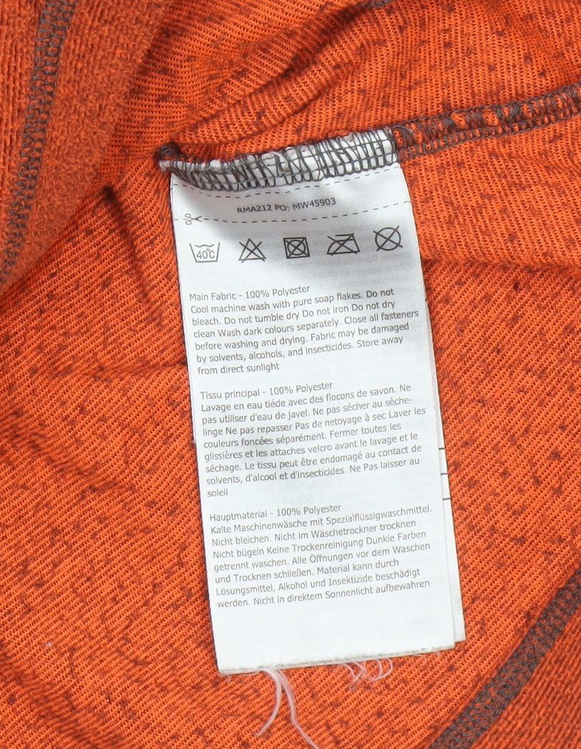 Regatta Men's Orange S Half Zip Fleece Sweatshirt Outdoor Hiking