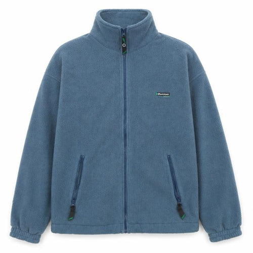 Outdoor Scene Men's Blue M Fleece Full Zip Aztec Jacket