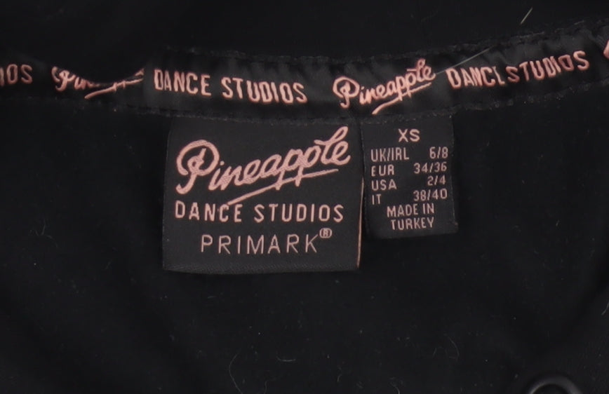Primark Pineapple Dance Studios Women Black XS Pullover Hoodie