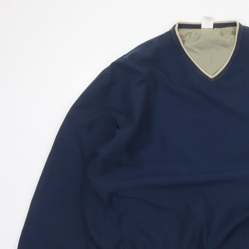 Crane Sports Men’s Blue XL V-Neck Lined Pullover Sweatshirt