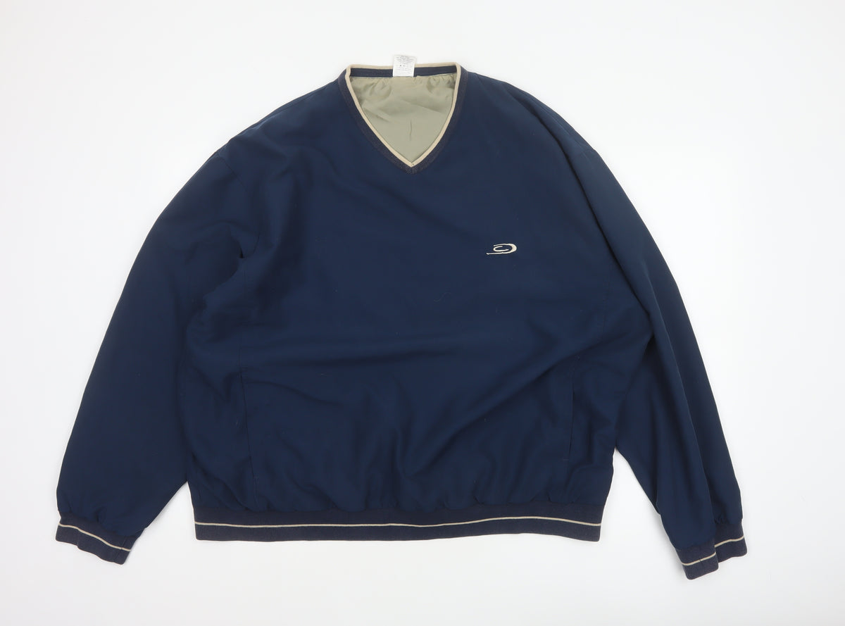 Crane Sports Men’s Blue XL V-Neck Lined Pullover Sweatshirt