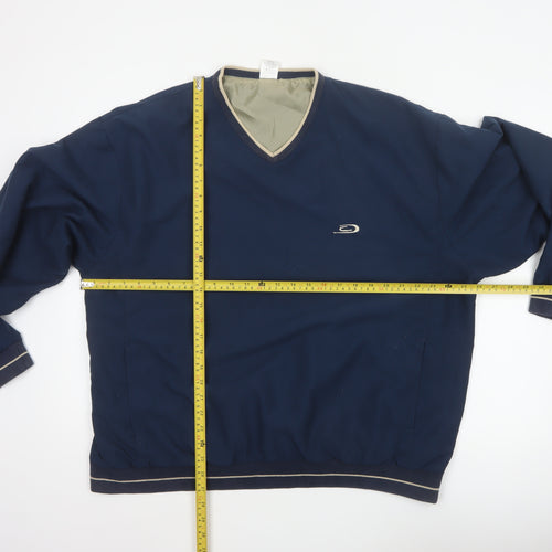 Crane Sports Men’s Blue XL V-Neck Lined Pullover Sweatshirt