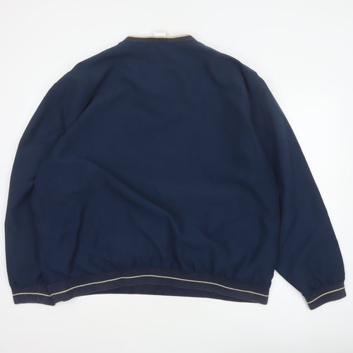 Crane Sports Men’s Blue XL V-Neck Lined Pullover Sweatshirt